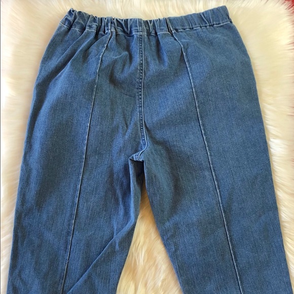 TEXTILE Elizabeth & James Seamed Denim Leggings - Picture 5 of 8